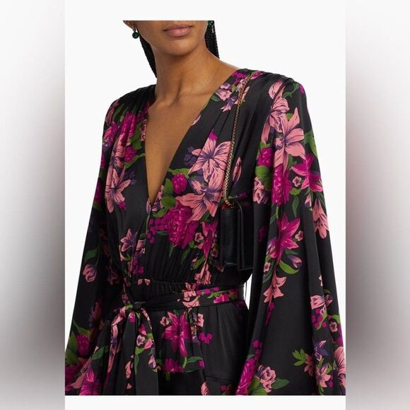 NEW Bronx and Banco Bedouin Lily Minidress Floral Black and Pink, size S - Picture 7 of 12